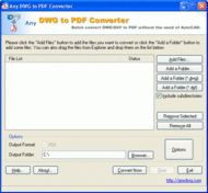 DWG to PDF Converter 2007.2 screenshot